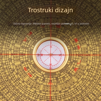 Bakreni disk kompasa u kineskom stilu – skulpturalna izrada s visokim preciznošću Bagua