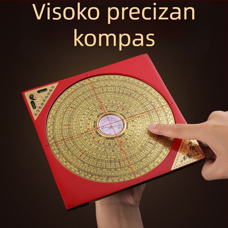 Bakreni disk kompasa u kineskom stilu – skulpturalna izrada s visokim preciznošću Bagua