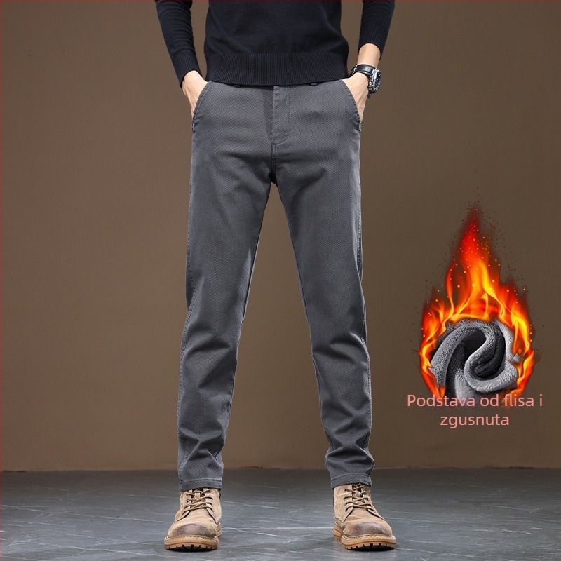 Muške casual hlače – ravni kroj, pamuk, blaga elastičnost, proljeće 2025