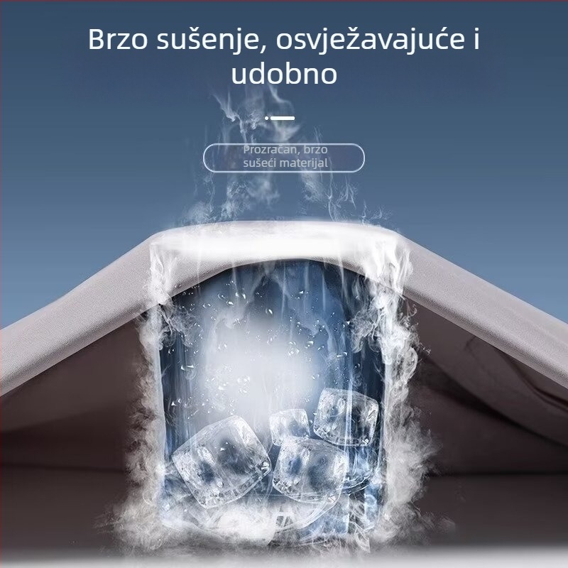 Muške lagane sportske šorceve, brzo se suše, opušten kroj, poliester, ljeto