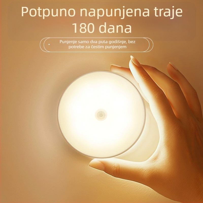 Noćna svjetiljka s detekcijom pokreta, ugrađena baterija, 5W, CE certificirano, napon ≤36V