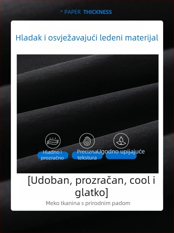 Ice Silk šortsi za plažu, labav kroj, brzo se suše, ljetni sportsko-opušten stil (Ice Silk tkanina; skraćena duljina; 95% poliester 5% elastan)