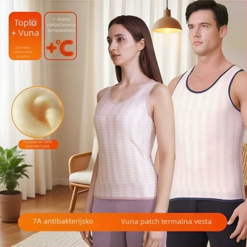 Topla baza vest za muškarce; flis podstava, bezšavna, trostruka poliester tkanina