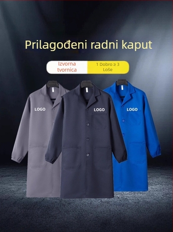 Muško radno odjeće vanjska jakna od corduroya, dugi kroj, otporno na mrlje, poliester, podstava 100%, četiri sezone