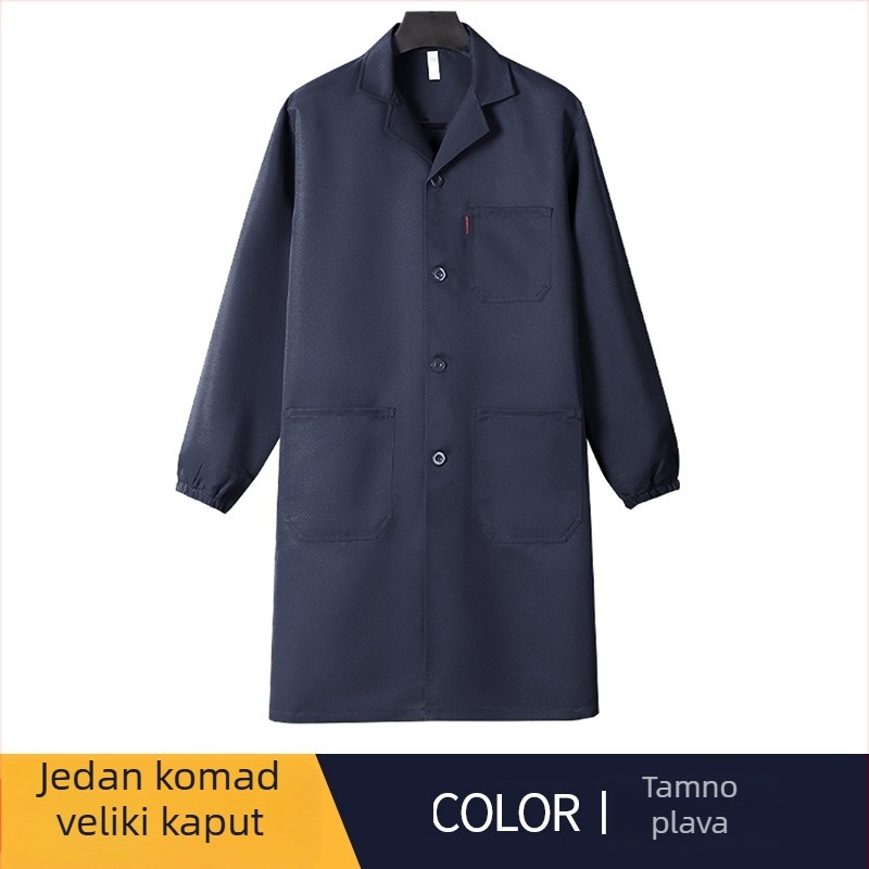 Muško radno odjeće vanjska jakna od corduroya, dugi kroj, otporno na mrlje, poliester, podstava 100%, četiri sezone