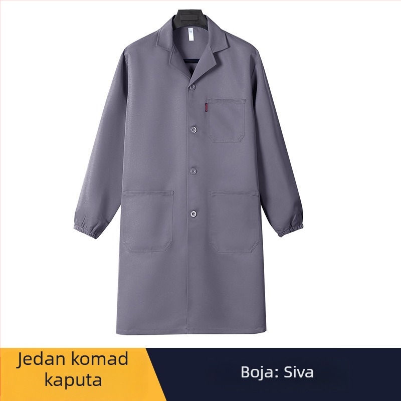 Muško radno odjeće vanjska jakna od corduroya, dugi kroj, otporno na mrlje, poliester, podstava 100%, četiri sezone