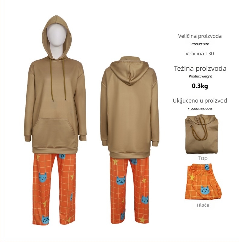 Mira Huntress Sleepwear Cosplay Outfit – Poliester + Elastan, Euro‑Američki stil, za cosplay igara i anime, Manga Friends Society