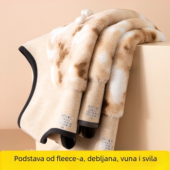 Muška zimska termo vest s fleec podstavom, prilagodljiv kroj, debeli materijal, 95% poliester