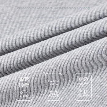 Muški pamuk majica bez rukava, okrugli izrez, gusta tkanina 251–300 g/m², sportski stil, 100% pamuk