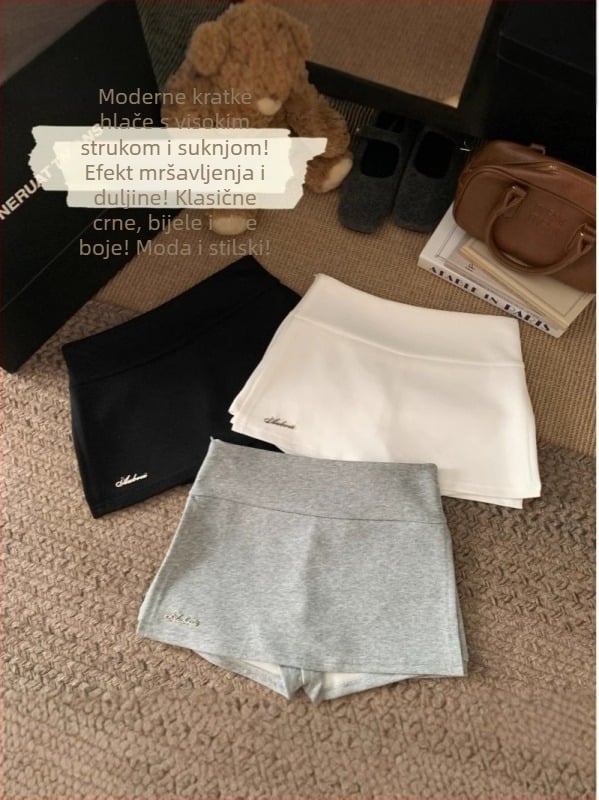 Chenqing A-linijska suknja s dizajnom kolage, viskozna tkanina, ljeto 2025, korejski stil