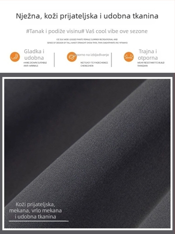 Radna suknja visokog struka, A-linija, poliester, mikroelastičnost