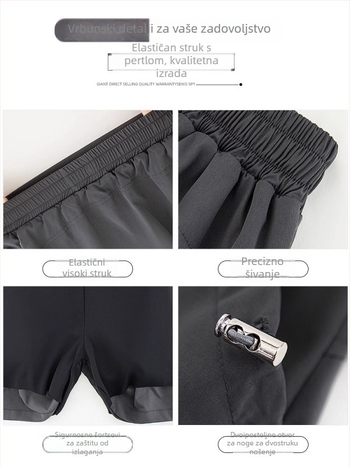 Radna suknja visokog struka, A-linija, poliester, mikroelastičnost