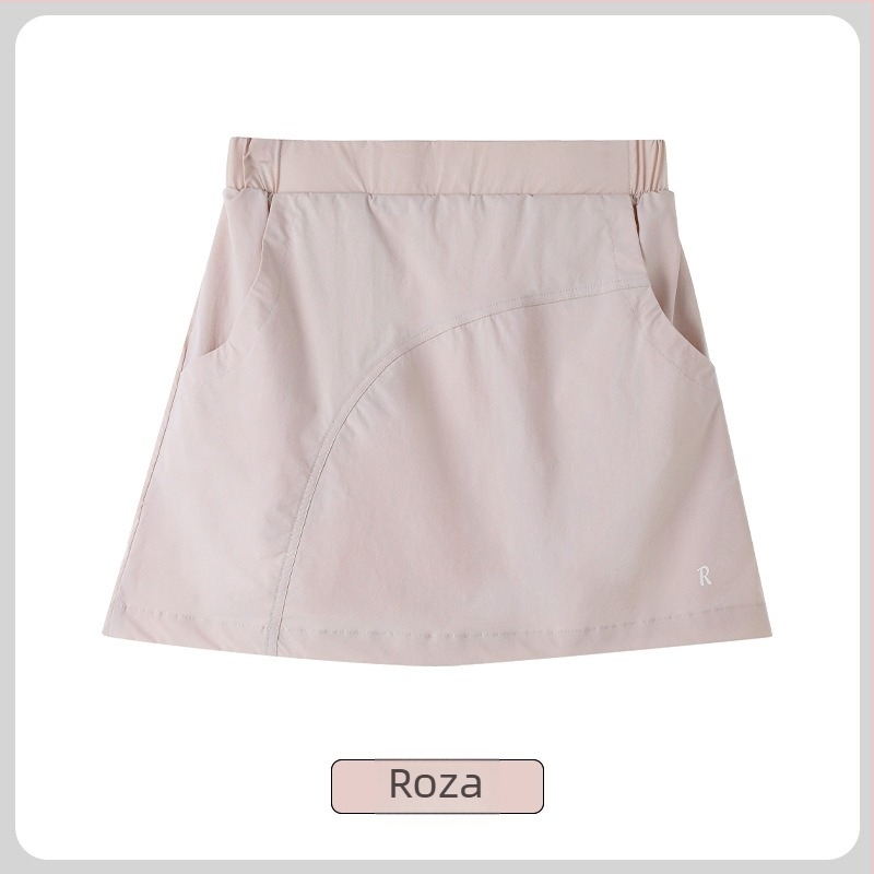 UPF40+ Radna suknja s visokim strukom, najlon-elastan tkanina, ljeto 2025