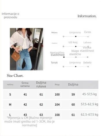 Košulja od mješavine Tencel-Linen, jednobojni uzorak, dugi rukavi, kopčanje u jednom redu, elegantan gradski stil
