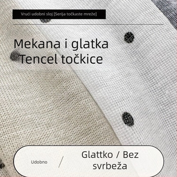 Oversize majica s polu visokim ovratnikom, vezenje, viskoza (Flat Cloth), proljeće 2025