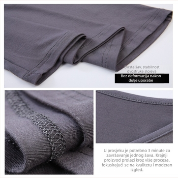 Ženski T-shirt od modalnog vlakna sa spandeksom, V-izrez, dugi rukavi, uski kroj