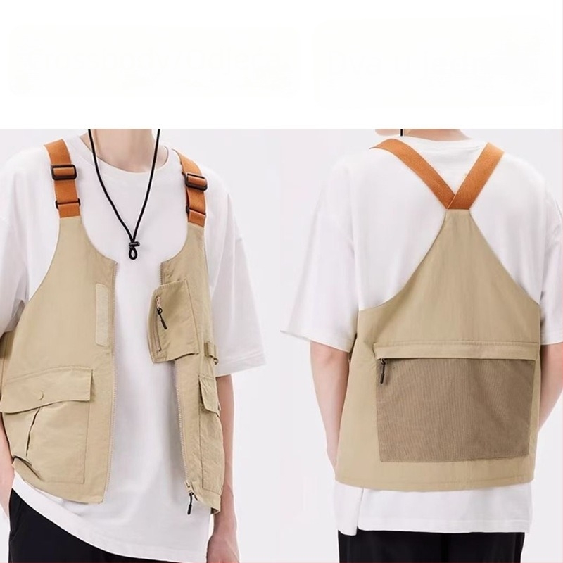 Vanjska ultra lagana torba-vest, unisex, sportska torba preko ramena, poliester