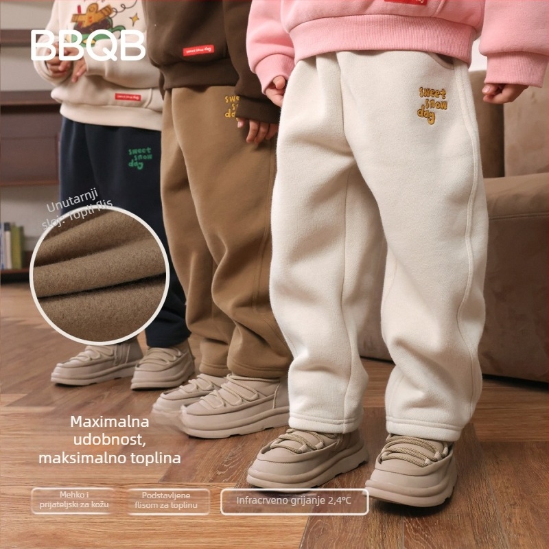 Minizone Dječje hlače, Casual stil, Dugačke hlače, 45% pamuk 55% poliester, elastični pojas, unisex