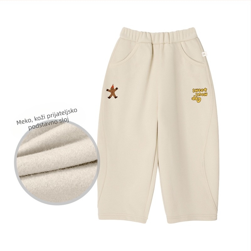 Minizone Dječje hlače, Casual stil, Dugačke hlače, 45% pamuk 55% poliester, elastični pojas, unisex