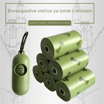 Debljane biološki razgradive vrećice za pse i mačke, prijenosne vreće za otpad