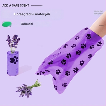 Biološki razgradljive vrećice za pseće izmete, debele s ravnim otvorom, materijal EPI, broj proizvoda M-00094, ekskluzivni izvoz preko granice