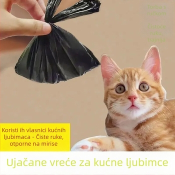 Pengyi jednokratna ručna vrećica za mačje izmet, debeli materijal, konvencionalni materijal
