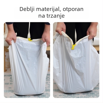 Torbe za otpad kutije za mačke, debele, kontinuirana rola, HDPE/LDPE, pogodna za inteligentne automatske mačje WC