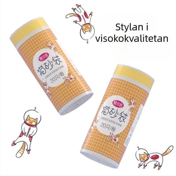 Torbe za otpad kutije za mačke, debele, kontinuirana rola, HDPE/LDPE, pogodna za inteligentne automatske mačje WC