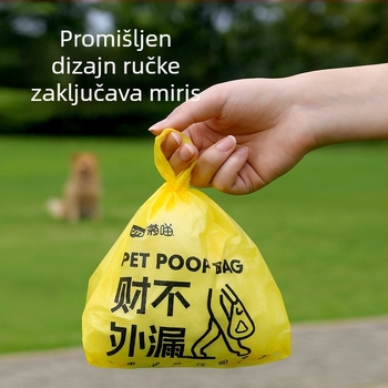 Dvostruko slojevite vrećice za otpad kućnih ljubimaca, jednokratne, debele PE, Ju Miao AL1002, Podrijetlo Kina