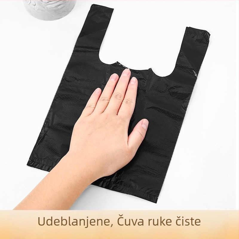 Prijenosne vrećice za izmet kućnih ljubimaca, jednokratne, za mačke i pse, PE materijal, stil prsluka, šifra proizvoda A3316