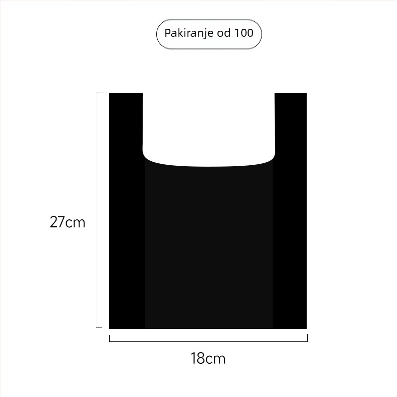 Prijenosne vrećice za izmet kućnih ljubimaca, jednokratne, za mačke i pse, PE materijal, stil prsluka, šifra proizvoda A3316