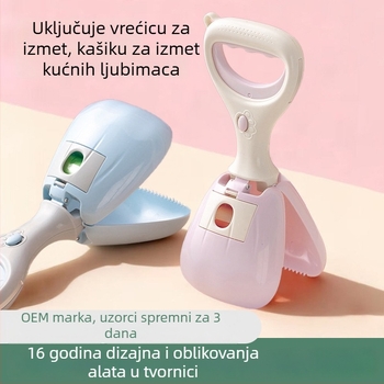 Prijenosni vanjski skupljač psećih izmeta, plastični, model 311, kompatibilan s vrećicama za otpad