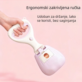 Prijenosni vanjski skupljač psećih izmeta, plastični, model 311, kompatibilan s vrećicama za otpad