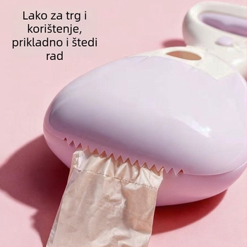 Prijenosni vanjski skupljač psećih izmeta, plastični, model 311, kompatibilan s vrećicama za otpad