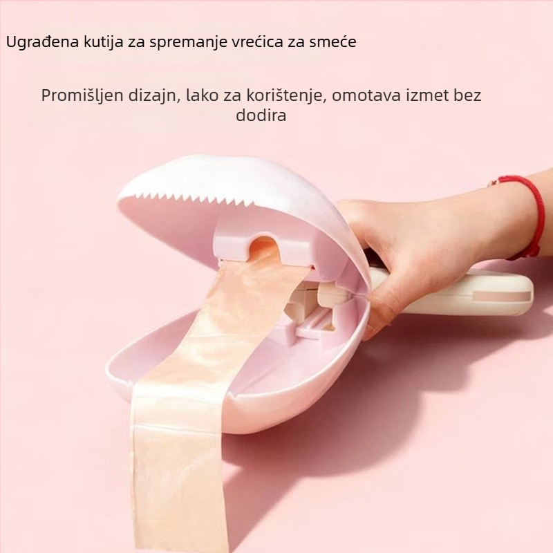 Prijenosni vanjski skupljač psećih izmeta, plastični, model 311, kompatibilan s vrećicama za otpad