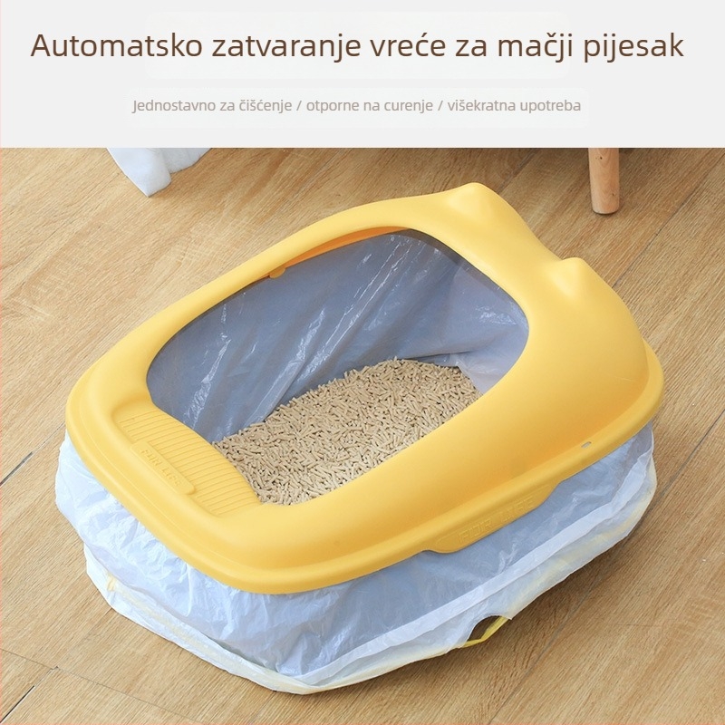 Jednokratne vrećice za mačji šljunak u kutiji, debeli plast, kontinuirani valjak