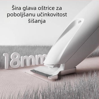 Trimer za šape mačke, tih, punjiv, oštrice od ABS, keramike i nehrđajućeg čelika