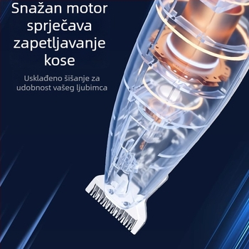 Trimer za šape mačke, tih, punjiv, oštrice od ABS, keramike i nehrđajućeg čelika