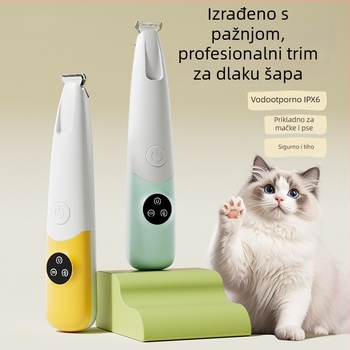 Električni kliper za kućne ljubimce za pse i mačke, ABS kućište, skraćivanje dlake na šapama