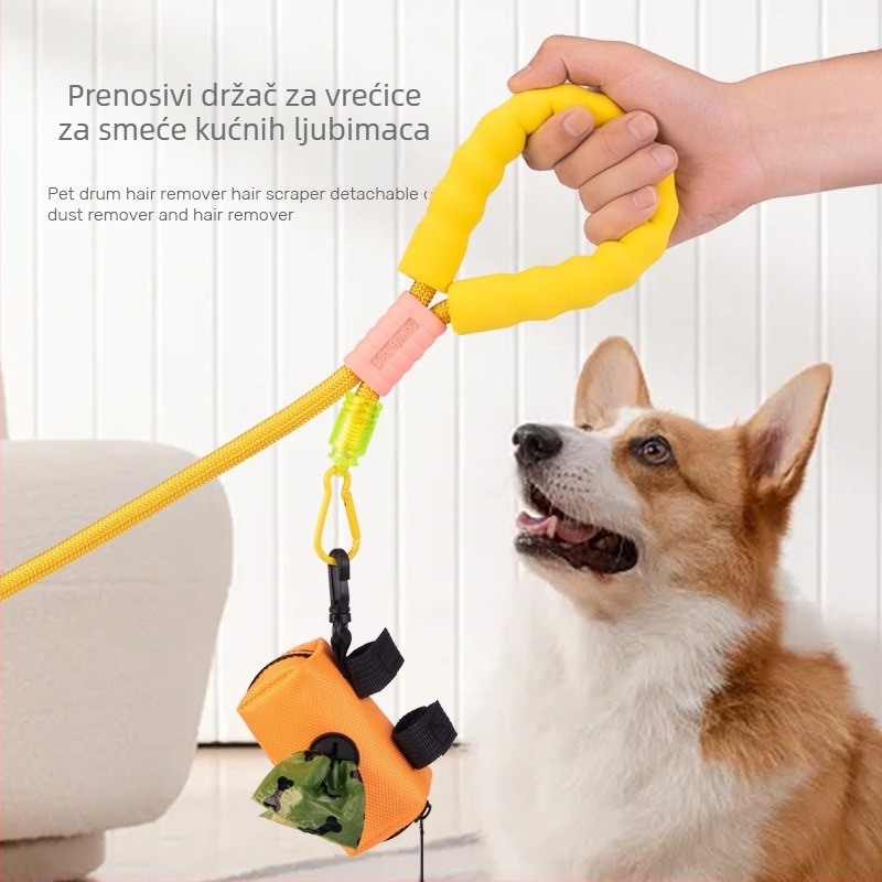 Dispenser vrećica za izmet kućnih ljubimaca sa skladištem, prijenosno, poliestersko, standardna debljina