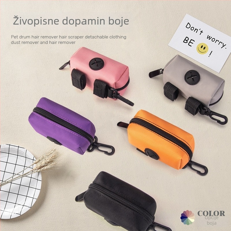 Dispenser vrećica za izmet kućnih ljubimaca sa skladištem, prijenosno, poliestersko, standardna debljina