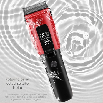 FK-9003 Prijenosni električni alat za njegovanje kućnih ljubimaca s nehrđajućim oštricama, četkasti motor, integrirana baterija 1000–1200 mAh, radno vrijeme 3–6 sati, vodootporan