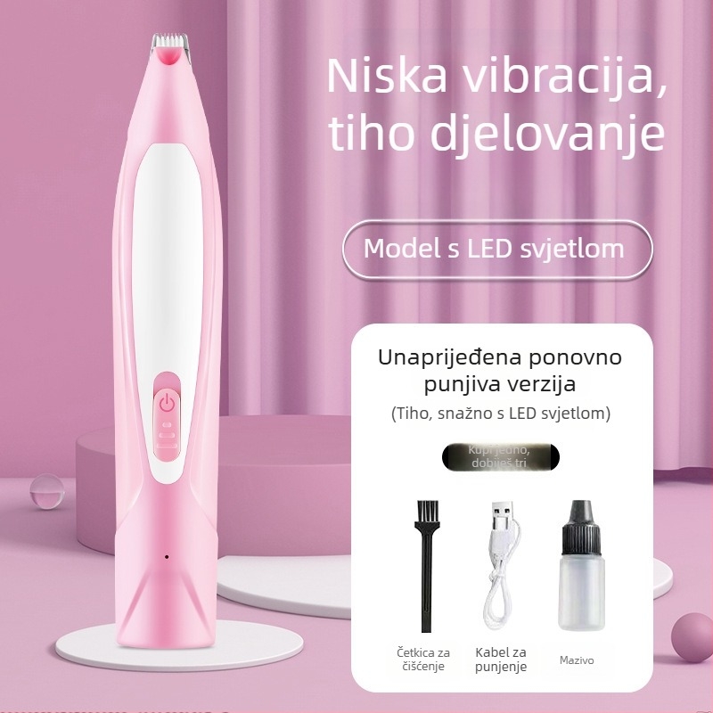 Električni šišač za šape mačaka i psa — tih rad, šišanje dlake na šapama, alat za njegu kućnih ljubimaca