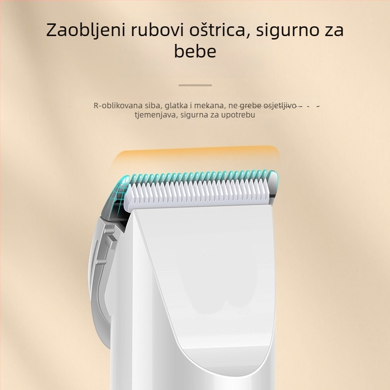 Električni češalj za kosu s USB napajanjem, ugrađena baterija 1000–1200 mAh, oštrica od nehrđajućeg čelika (izvadiva i periva), buka 36–45 dB