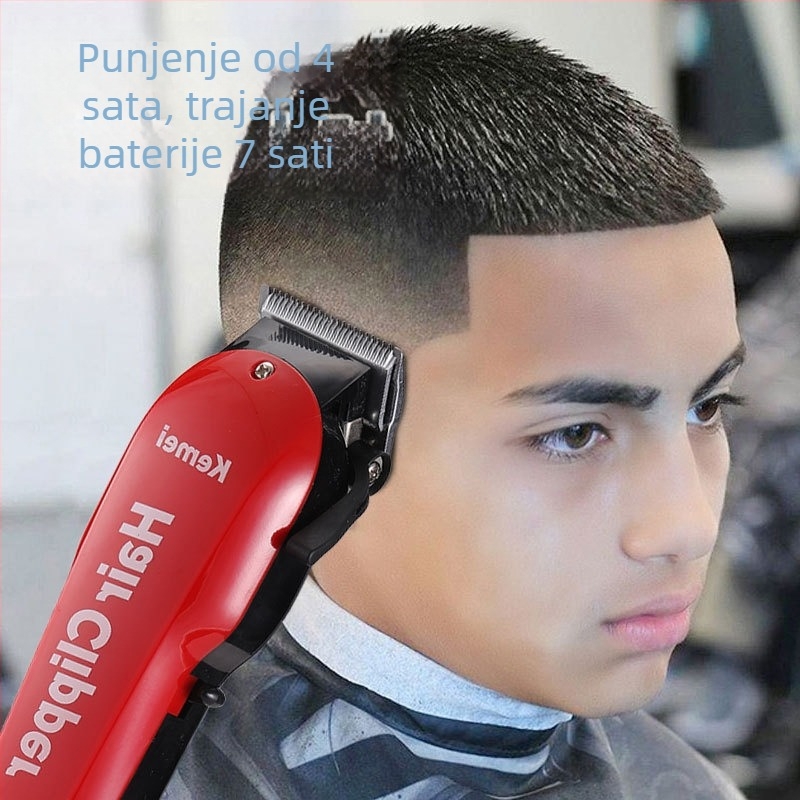 Kose KM-706Z – baterijski, četkasti motor, trajanje baterije 6–8 sati, oštrica od visoko ugljičnog čelika, niska buka