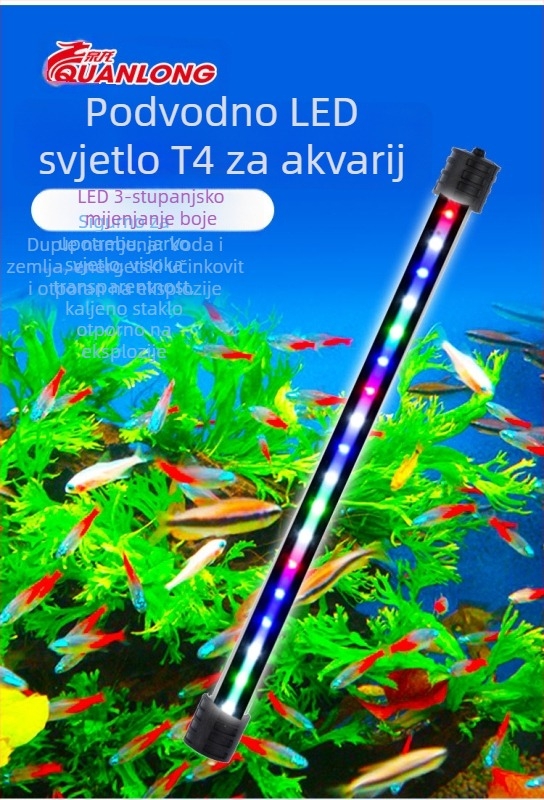Podvodna LED rasvjeta za akvarij, vodootporno stakleno kućište, 10–40W, Spring Dragon