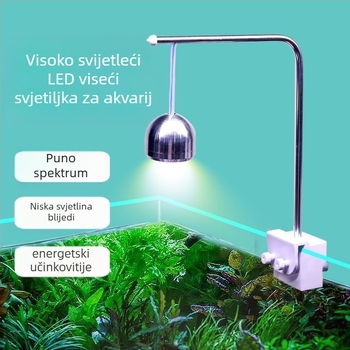 Xinma LED klip svjetlo za akvarij — aluminijska legura, 3W, 0,5 kg, za vodene biljke i tropske ribe