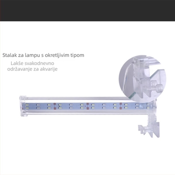 Klip LED svjetlo za akvarij za vodene biljke — staklena konstrukcija, snaga 4W/6W/7W/10W, težina 300 g