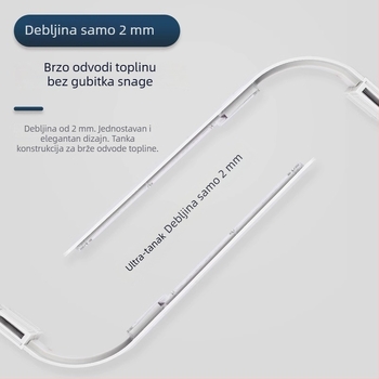 LED klip svjetiljka za akvarij za biljke, kompaktna i vodootporna, 5W, 0,3 kg, model X5, plastika, Small Tank