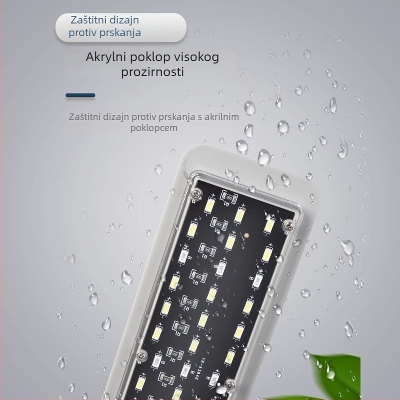 LED klip svjetiljka za akvarij za biljke, kompaktna i vodootporna, 5W, 0,3 kg, model X5, plastika, Small Tank